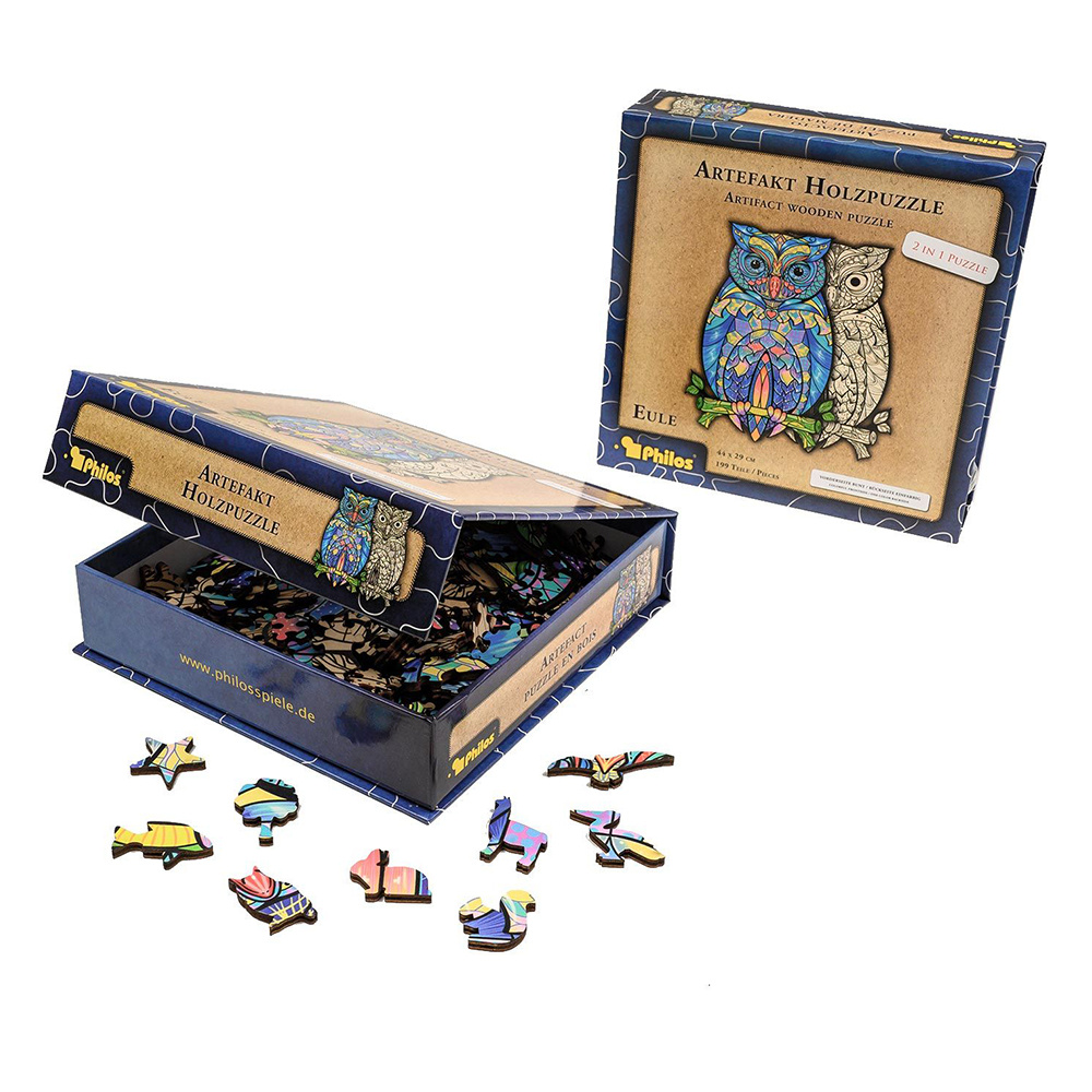 Artefakt Wooden Puzzle - Owl 199 brikker