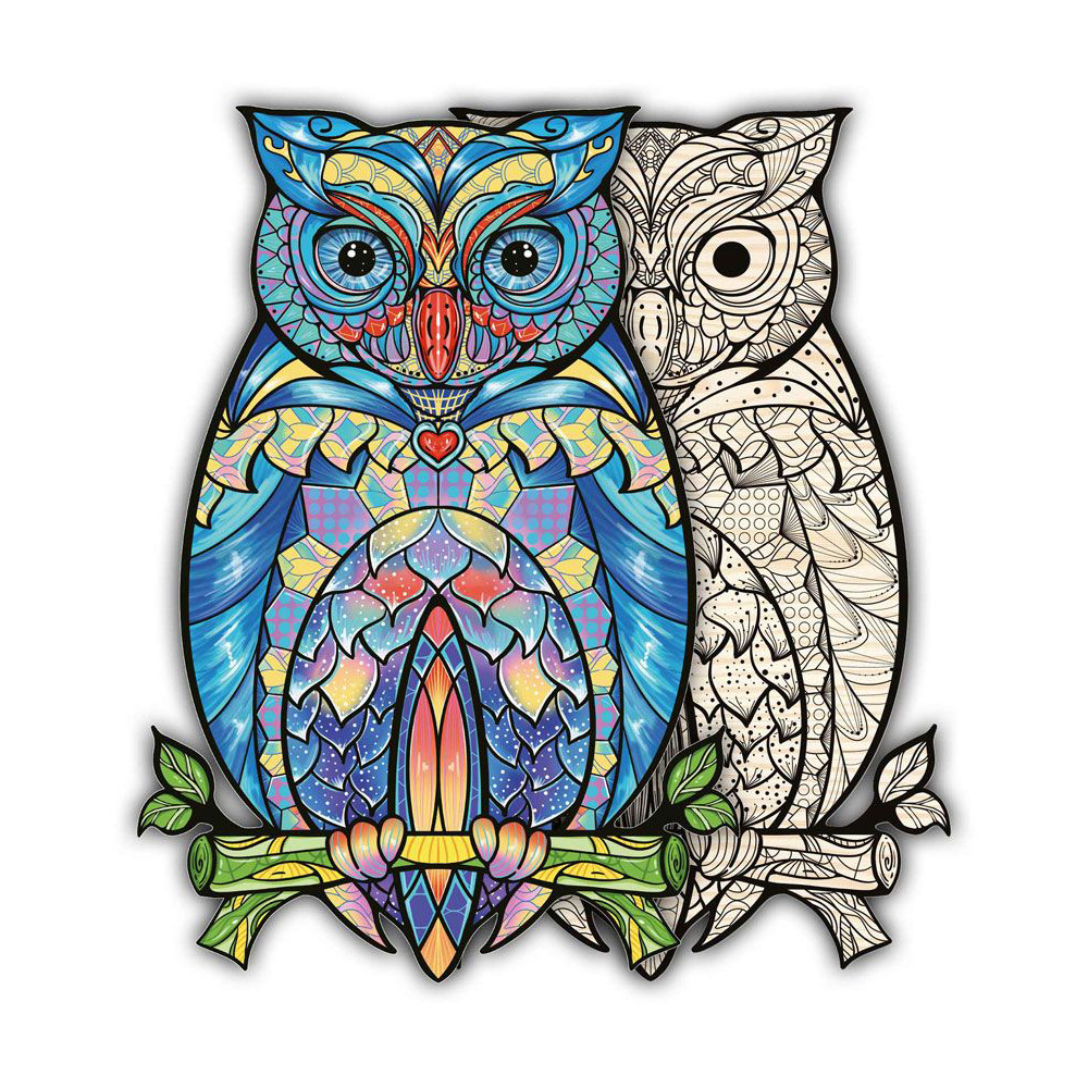 Artefakt Wooden Puzzle - Owl 199 brikker