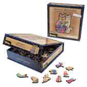 Artefakt Wooden Puzzle - Cat 160 Brikker