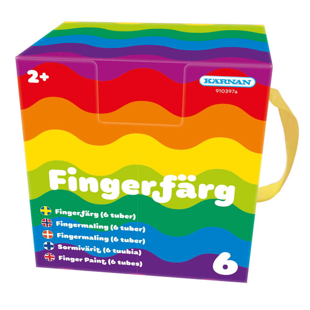 Fingermaling - 6 tuber