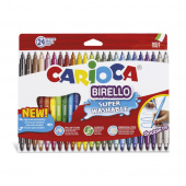 Carioca Birello Fiberpenne med dobbelt spids 24 stk Carioca Birello Fiberpenne med dobbelt spids 24 stk
