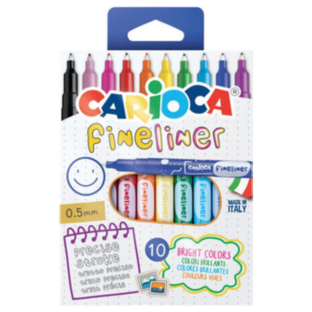 Carioca Fineliner 10-pack