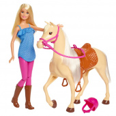 Barbie Dukke med hest Barbie Dukke med hest