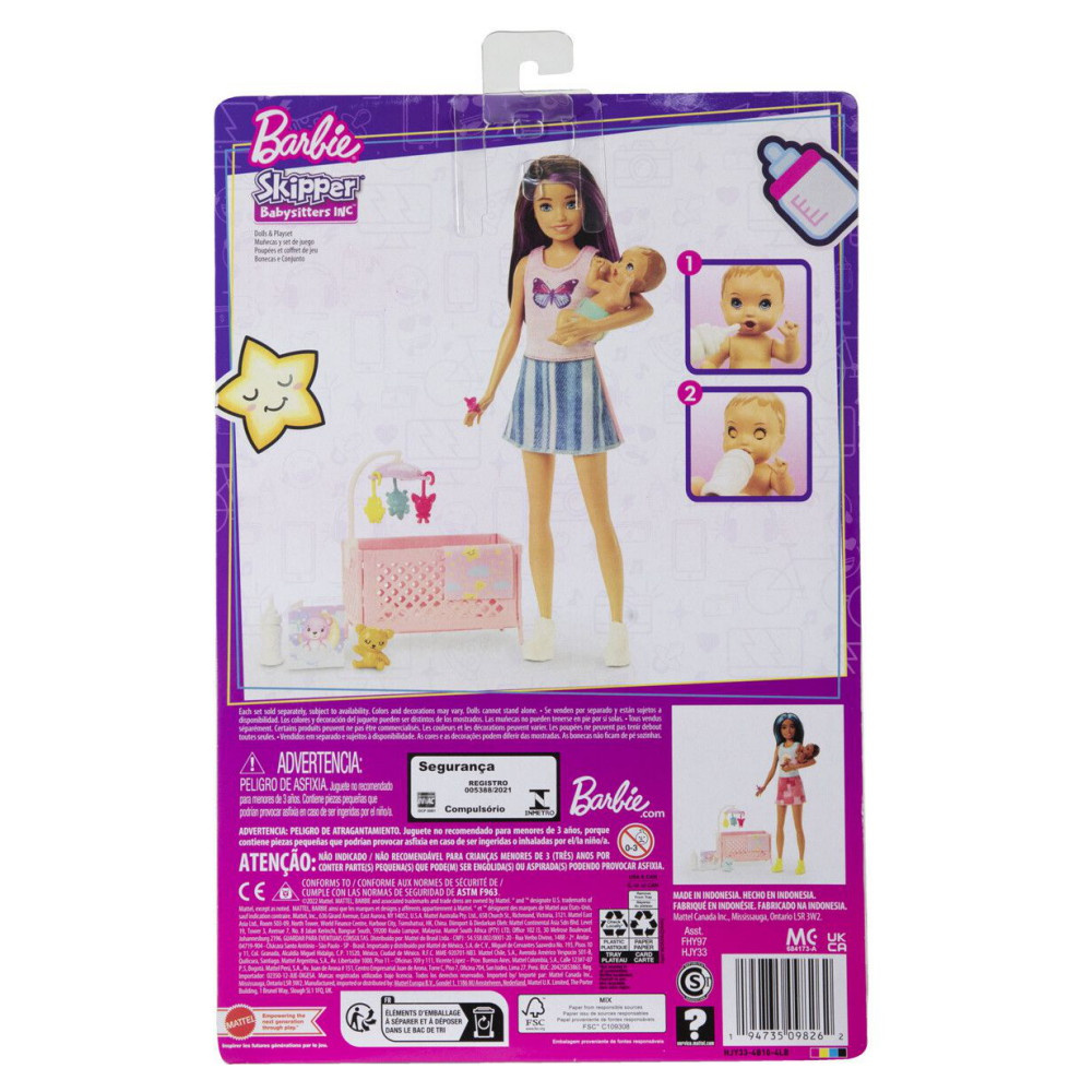 Barbie Skipper Sleepy Baby Playset