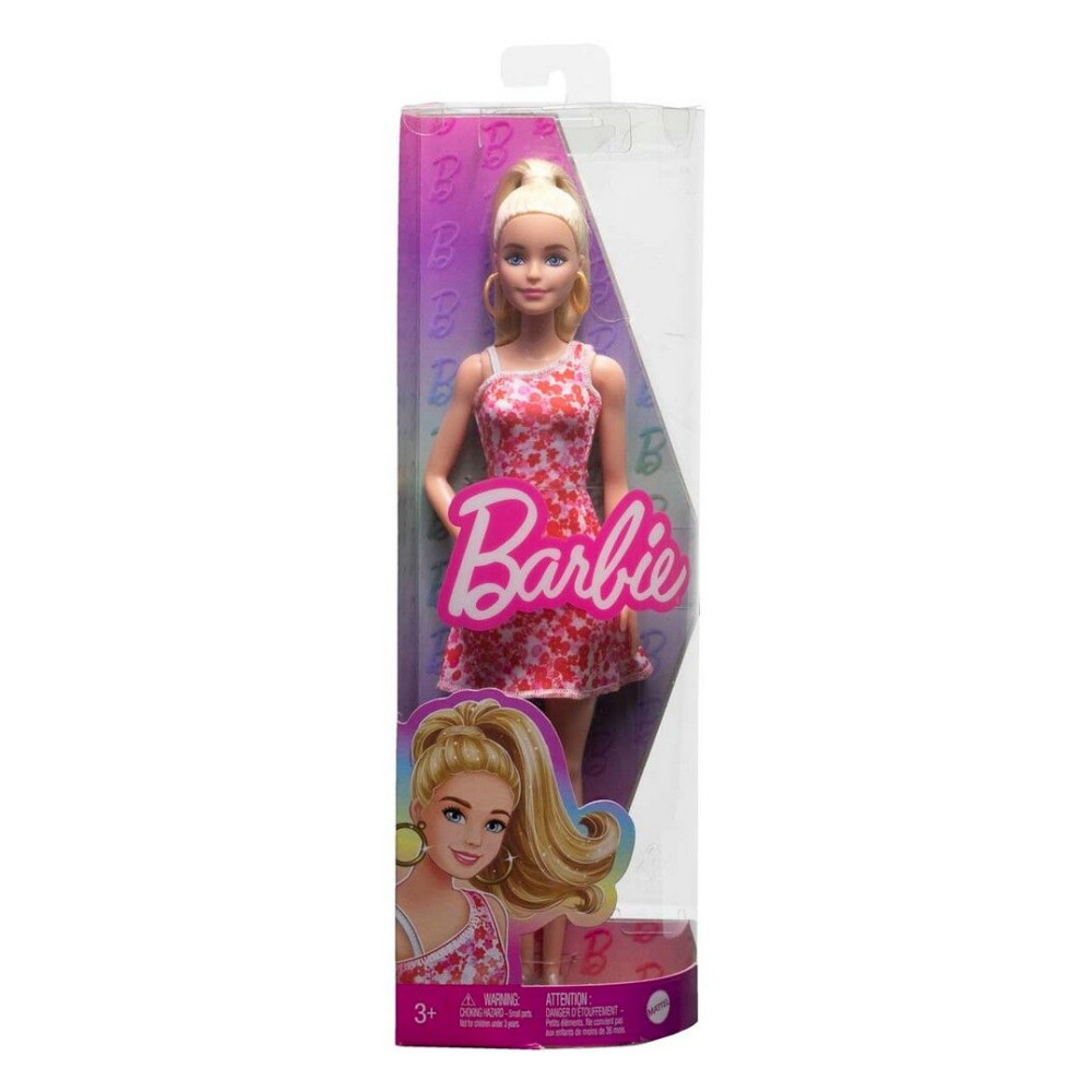 Barbie Fashionista Doll - Pink Floral Dress