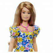 Barbie Fashionista Yellow Blue Floral Dress