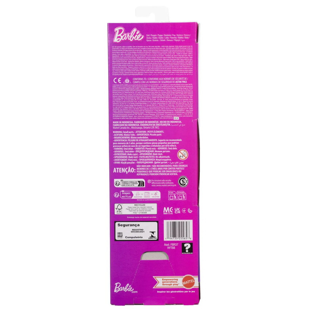 Barbie Fashionista - Pink kjole hjerteudskæring