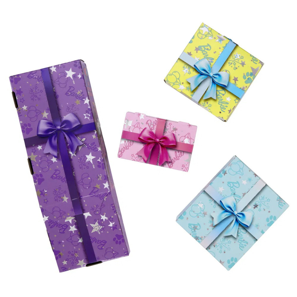 Barbie - Party Unboxed Mørk brunette dukke