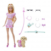 Barbie Twinning Looks - Hund og matchende lyserødt tøj Barbie Twinning Looks - Hund og matchende lyserødt tøj