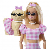 Barbie Twinning Looks - Hund og matchende lyserødt tøj Barbie Twinning Looks - Hund og matchende lyserødt tøj