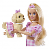 Barbie Twinning Looks - Hund og matchende lyserødt tøj Barbie Twinning Looks - Hund og matchende lyserødt tøj