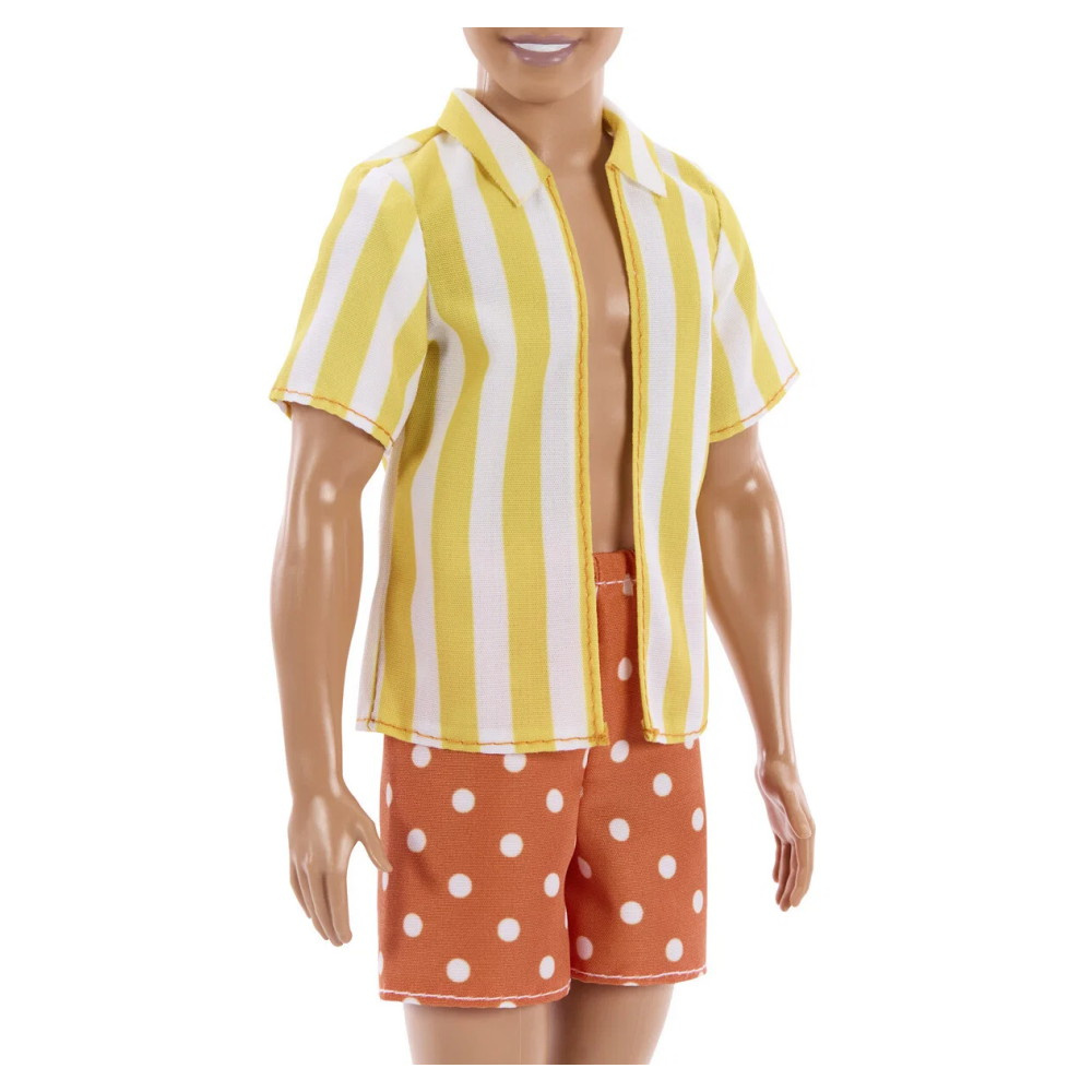 Barbie Fashionista Style Ken - Prikkede shorts og stribet skjorte #252