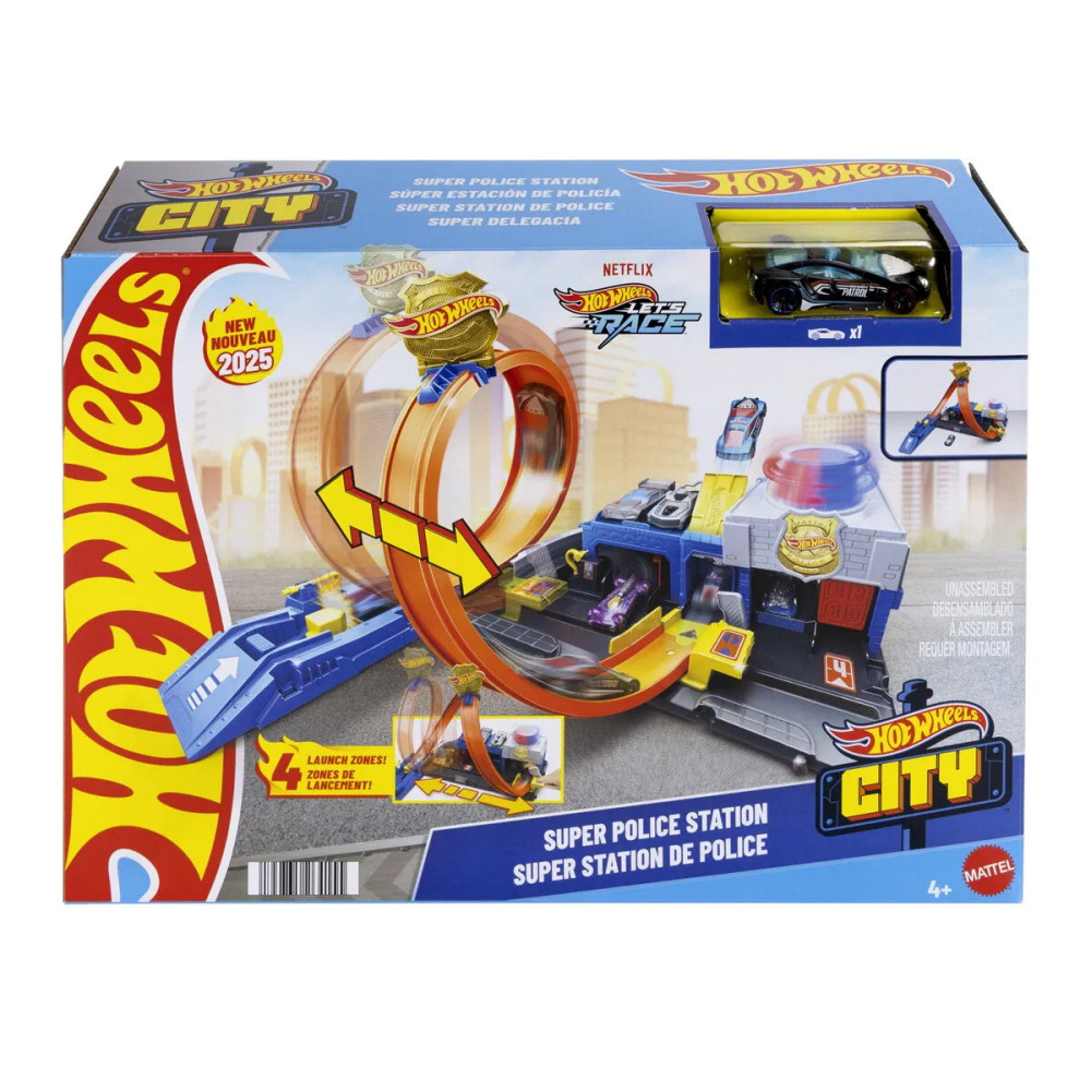 Hot Wheels City Super politistation