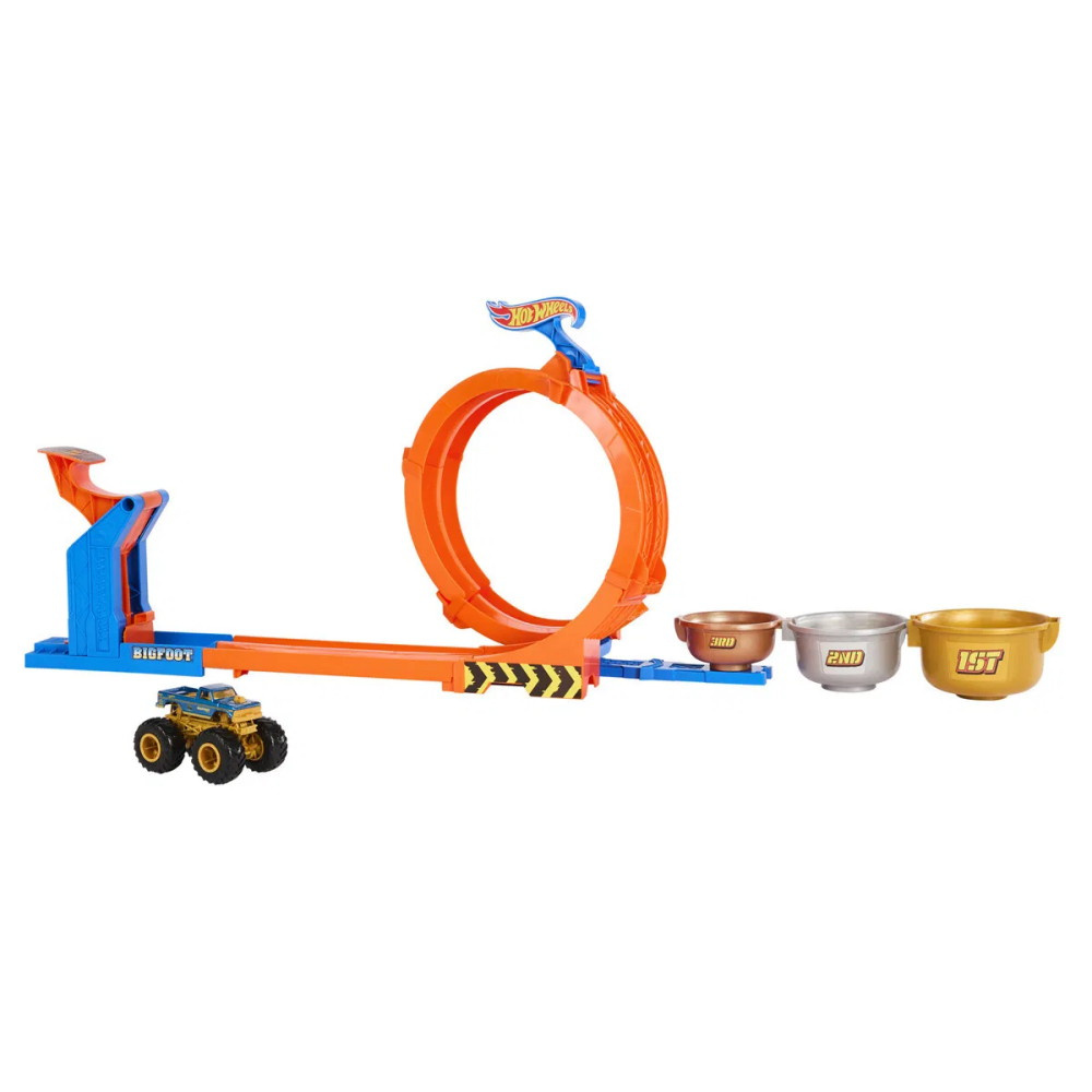 Hot Wheels Monster Trucks Loop & Flip Trophy Challenge