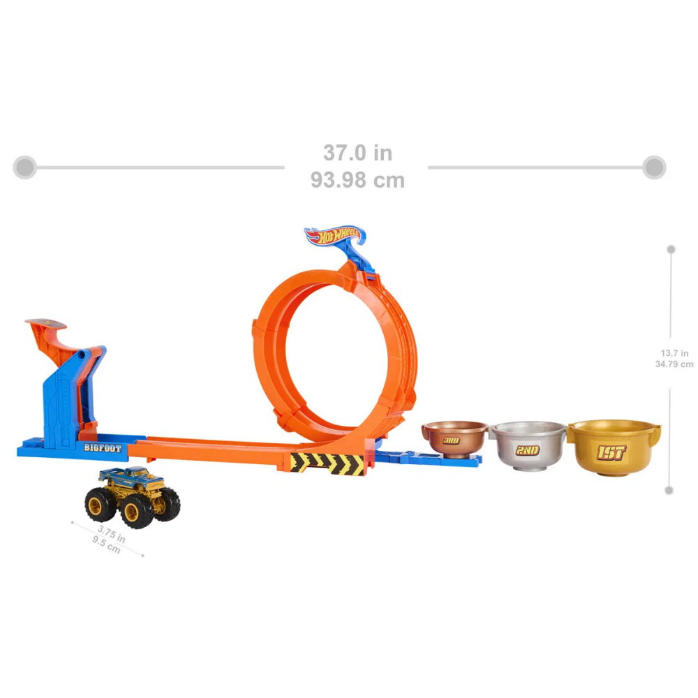 Hot Wheels Monster Trucks Loop & Flip Trophy Challenge