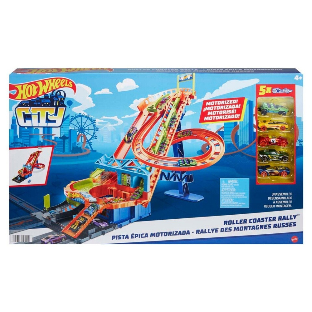 Hot Wheels City Bilbane Roller Coaster Rally 