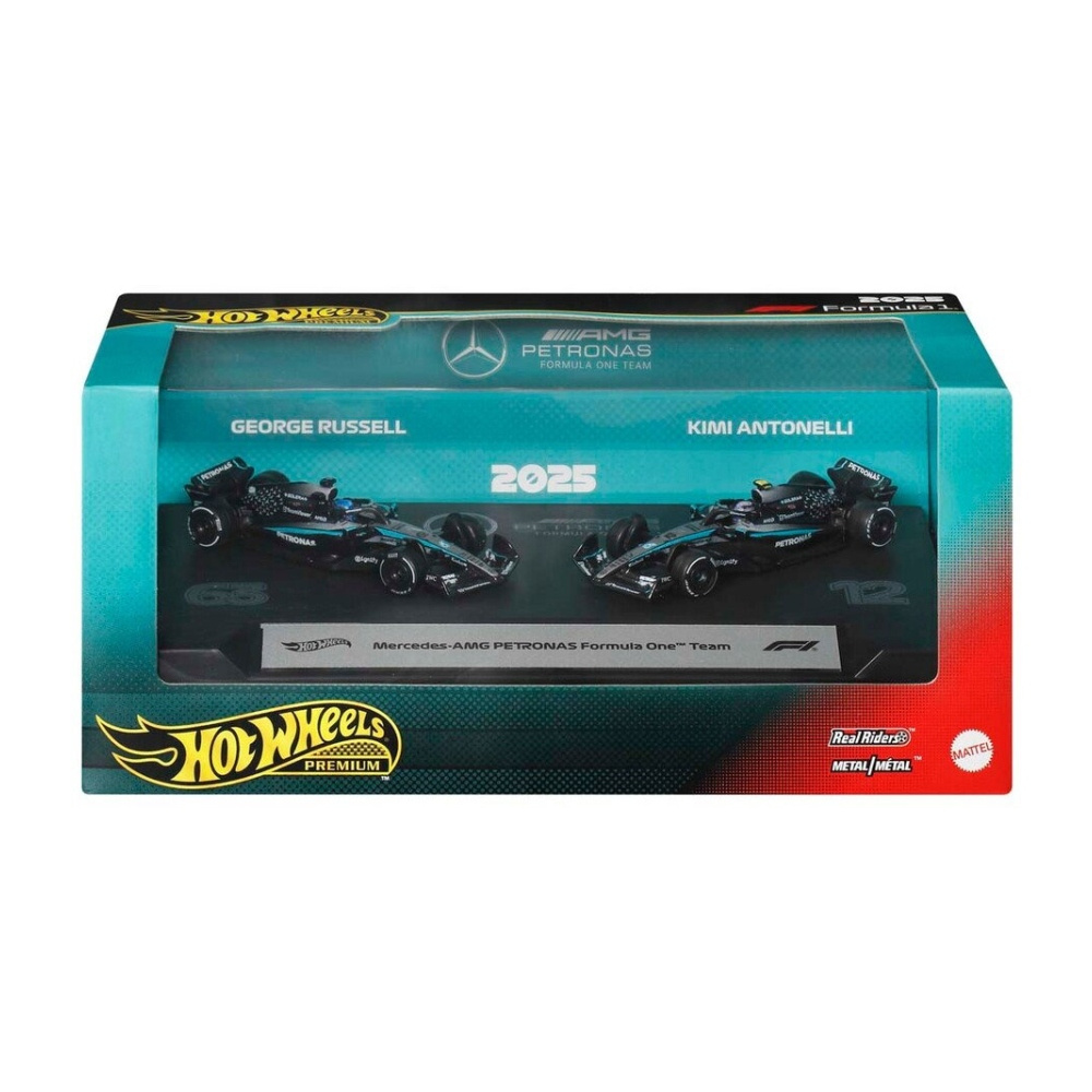 Hot Wheels F1 Racing Premium Bil Mercedes 2 pack  1:64