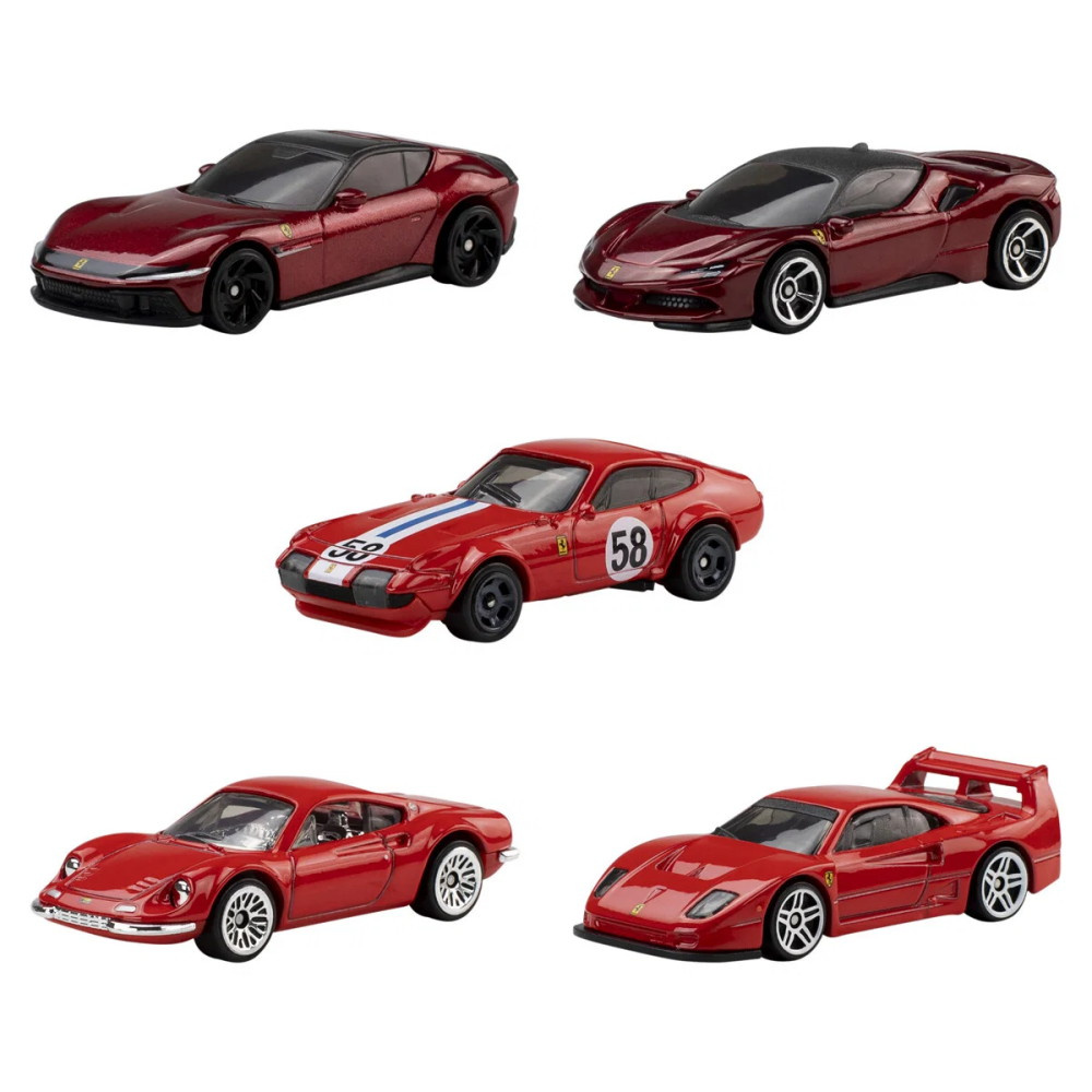 Hot Wheels Ferrari 1:64 5-Pack