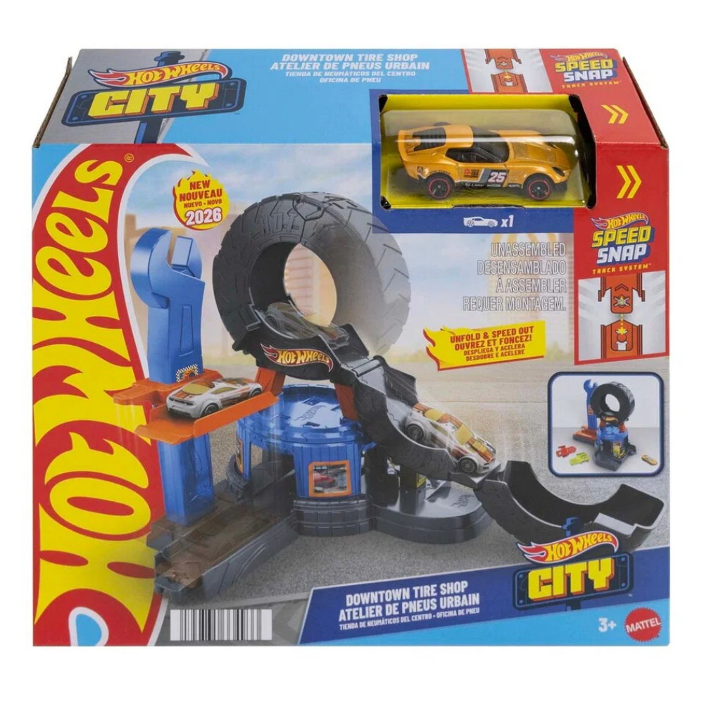 Hot Wheels City Downtown Tire Shop