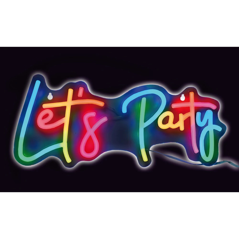 LED Neon Sign - Let's Party