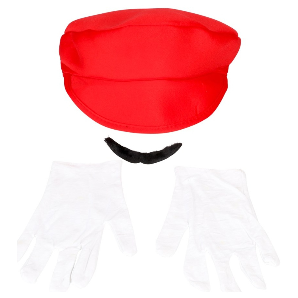 Plumber Kit Udklædningssæt Rød