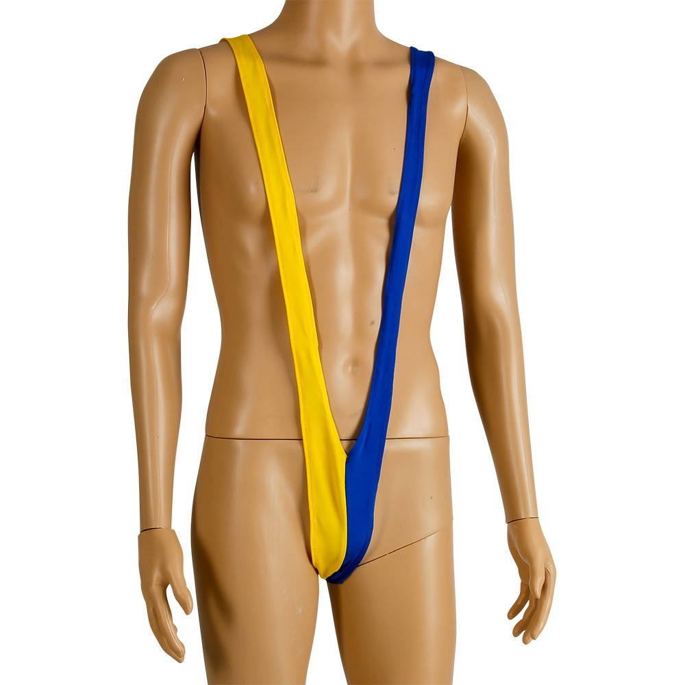 Mankini Blue and Yellow