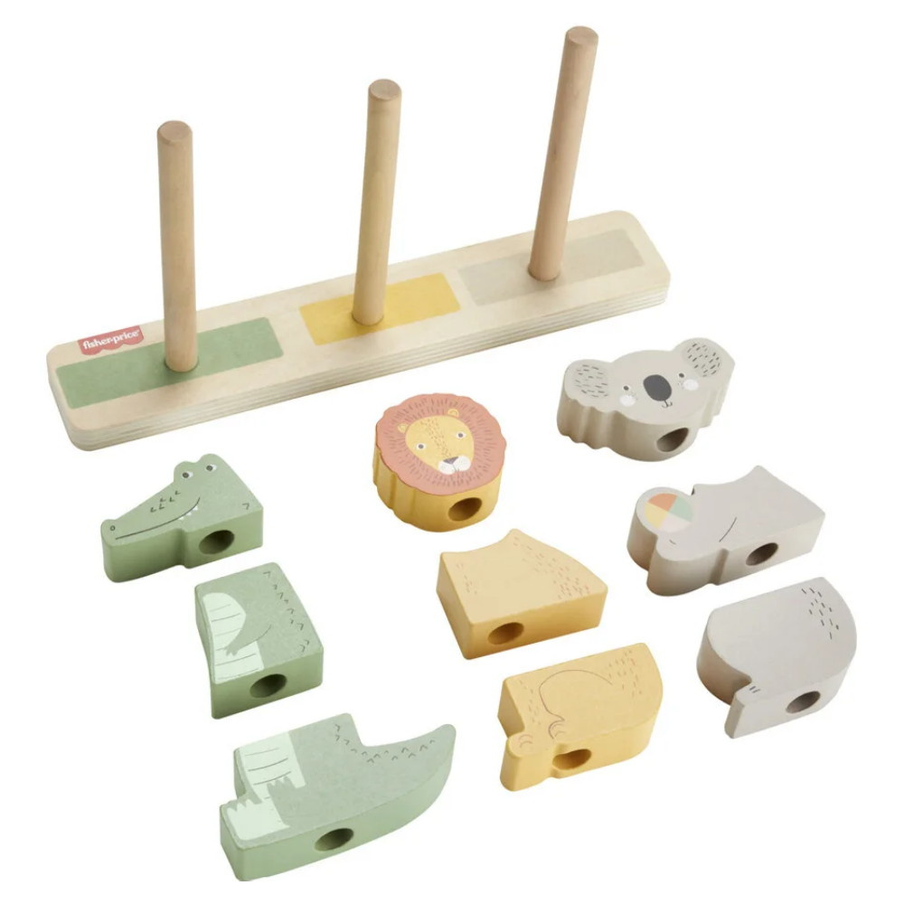 Fisher Price Wood Stack & Sort Animals