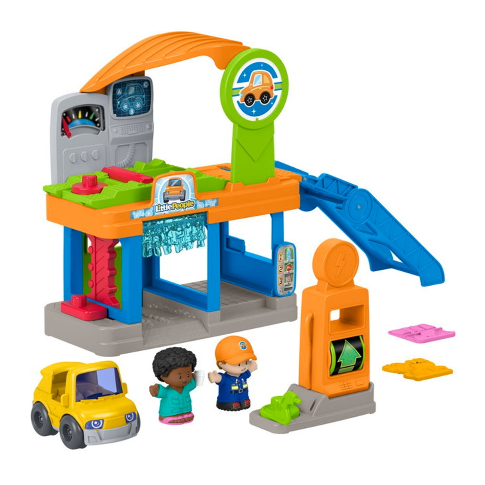 Fisher Price Little People Lets Go Service Station Legesæt 