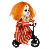 Animated Ted Girl Riding Bike Dekoration Halloween Animated Ted Girl Riding Bike Dekoration Halloween
