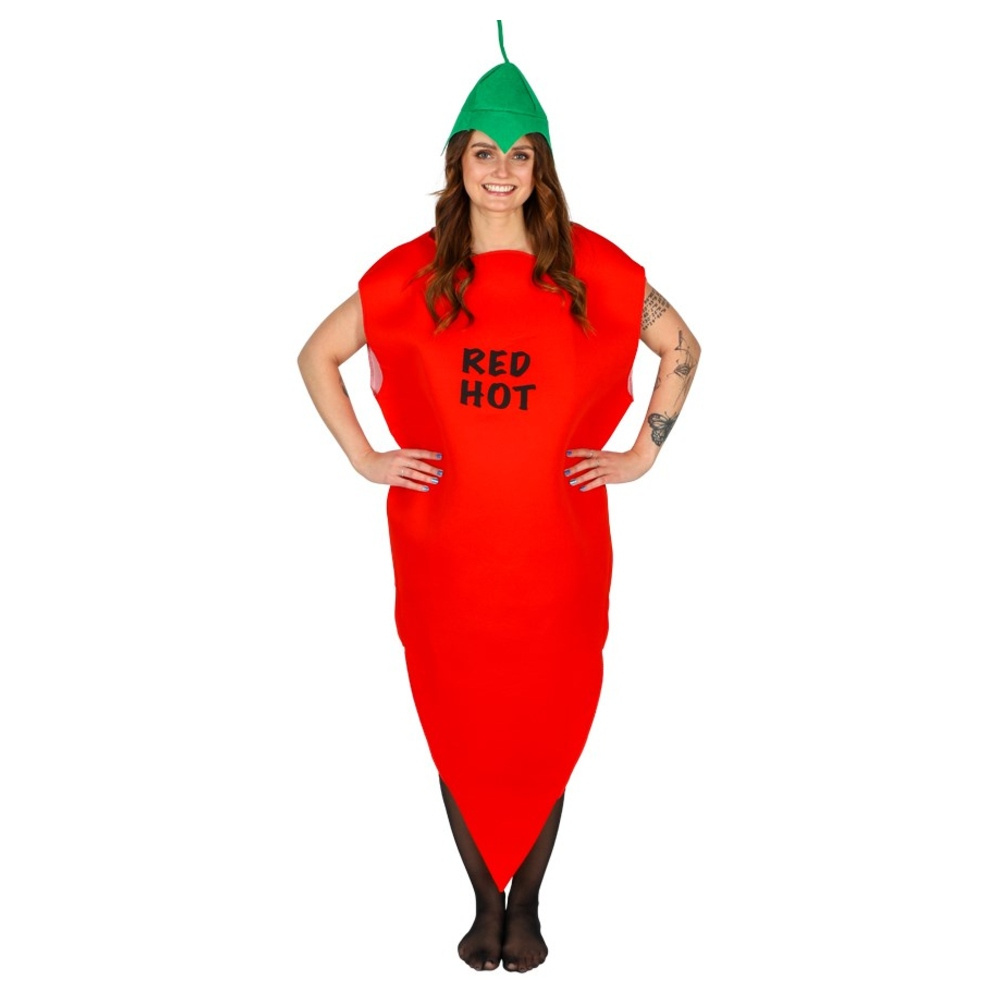 Red Hot Chilli Pepper Dragt Rød Voksen