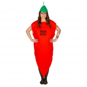 Red Hot Chilli Pepper Dragt Rød Voksen Red Hot Chilli Pepper Dragt Rød Voksen