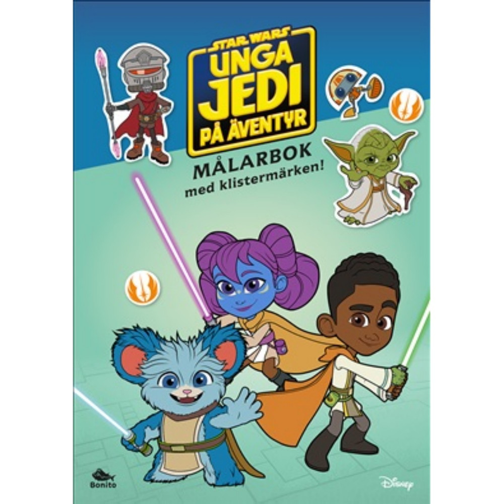 Målarbok Med Klistermärken - Unga Jedi På Äventyr