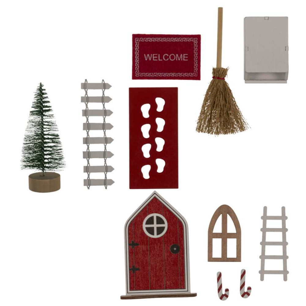 Xmas elf door set - Juledekoration
