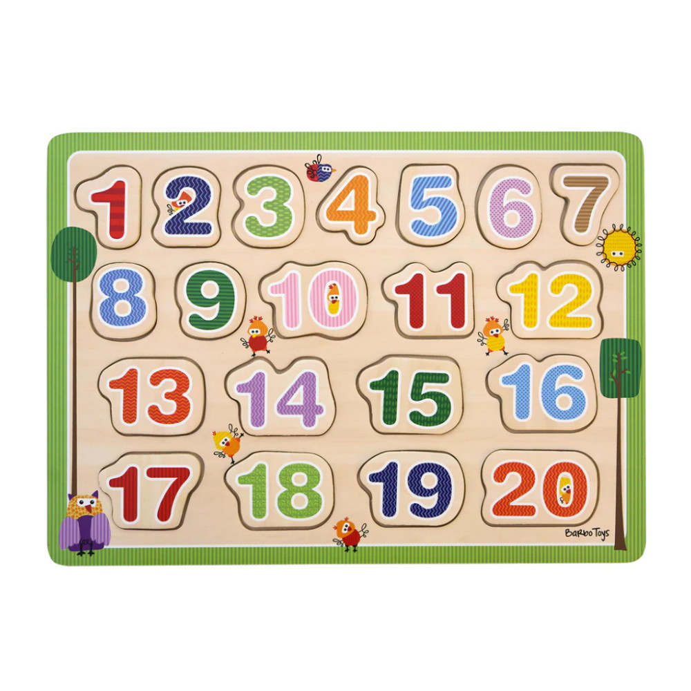 Træpuslespil: 123 20 Brikker