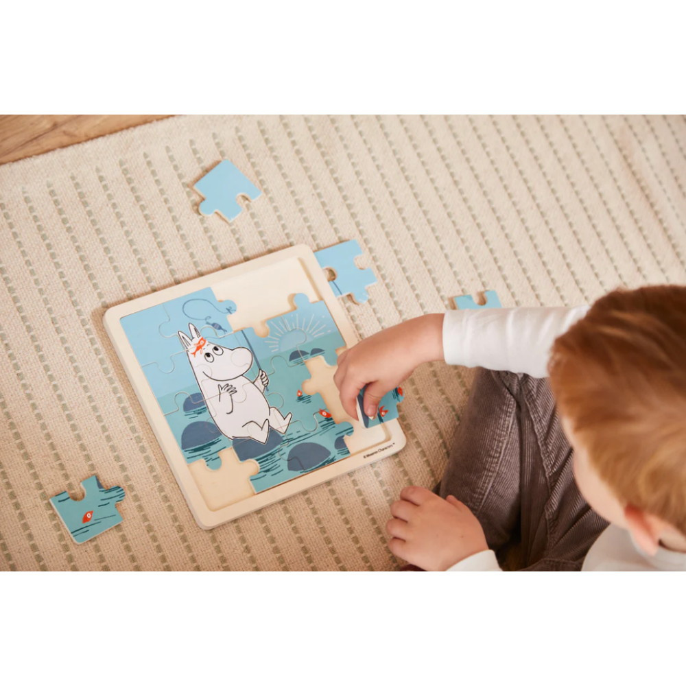 Træpuslespil - Mumin Fisk 16 Brikker
