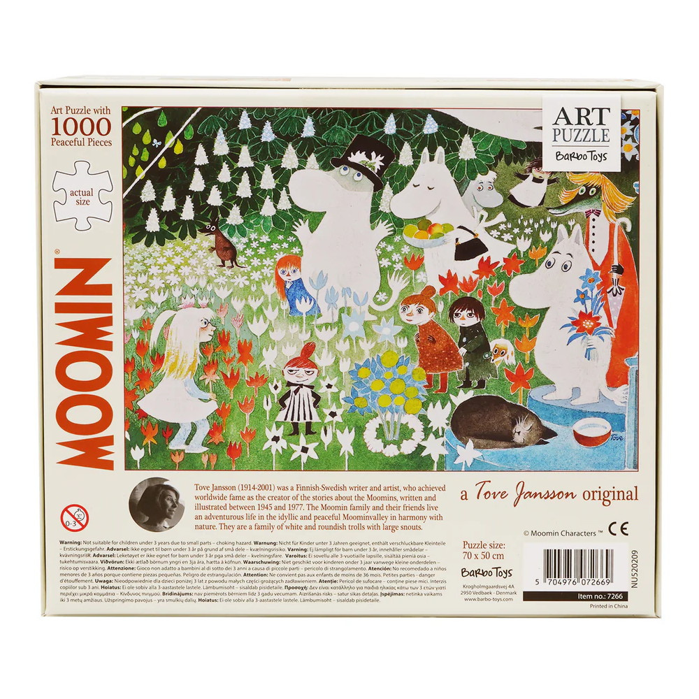 Puslespil: Mumi Blomsterhave 1000 Brikker