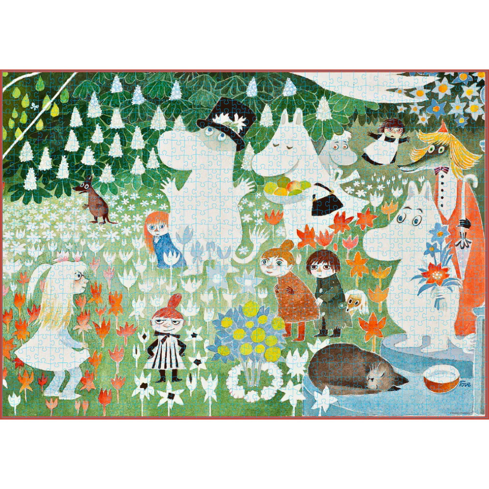 Puslespil: Mumi Blomsterhave 1000 Brikker