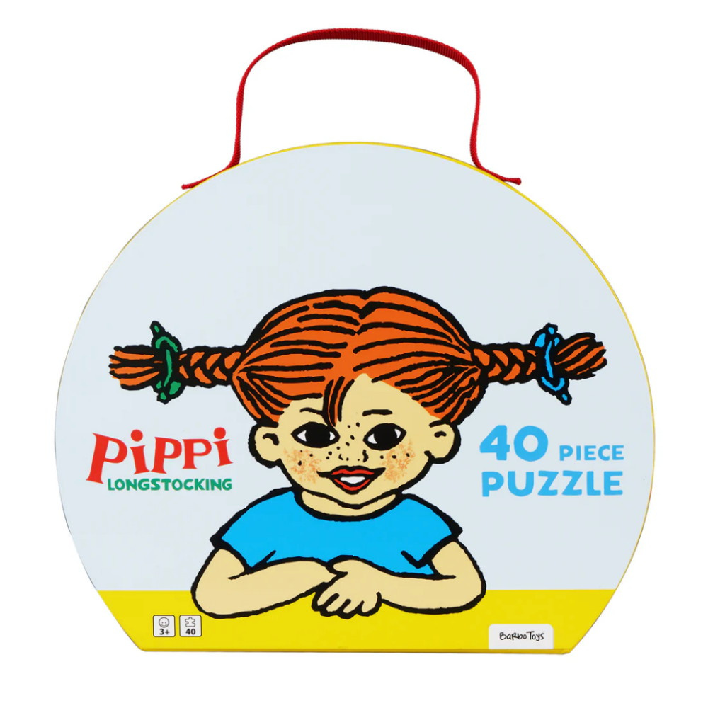 Pippi Langstrømpe - Kuffert Med Puslespil 40 Brikker