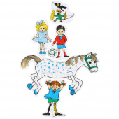 Pippi Stabling af puslespil 4, 9, 9, 13 og 34 Brikker Pippi Stabling af puslespil 4, 9, 9, 13 og 34 Brikker