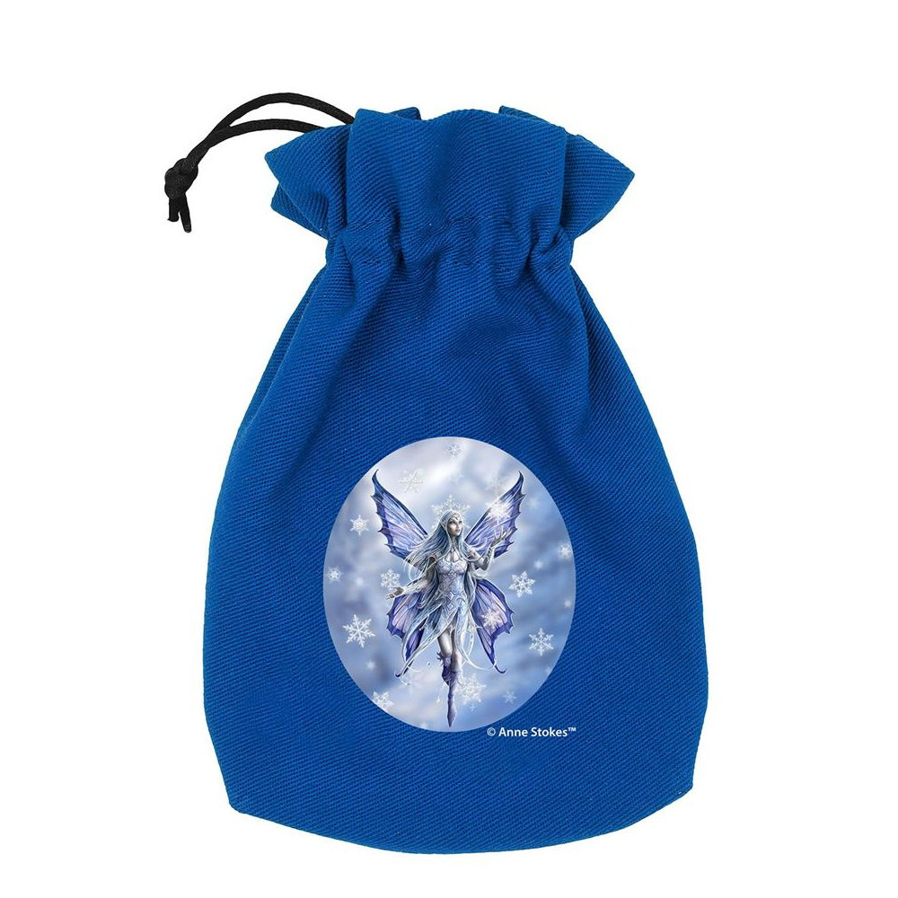 Anne Stokes Dice Pouch: Snow Fairy