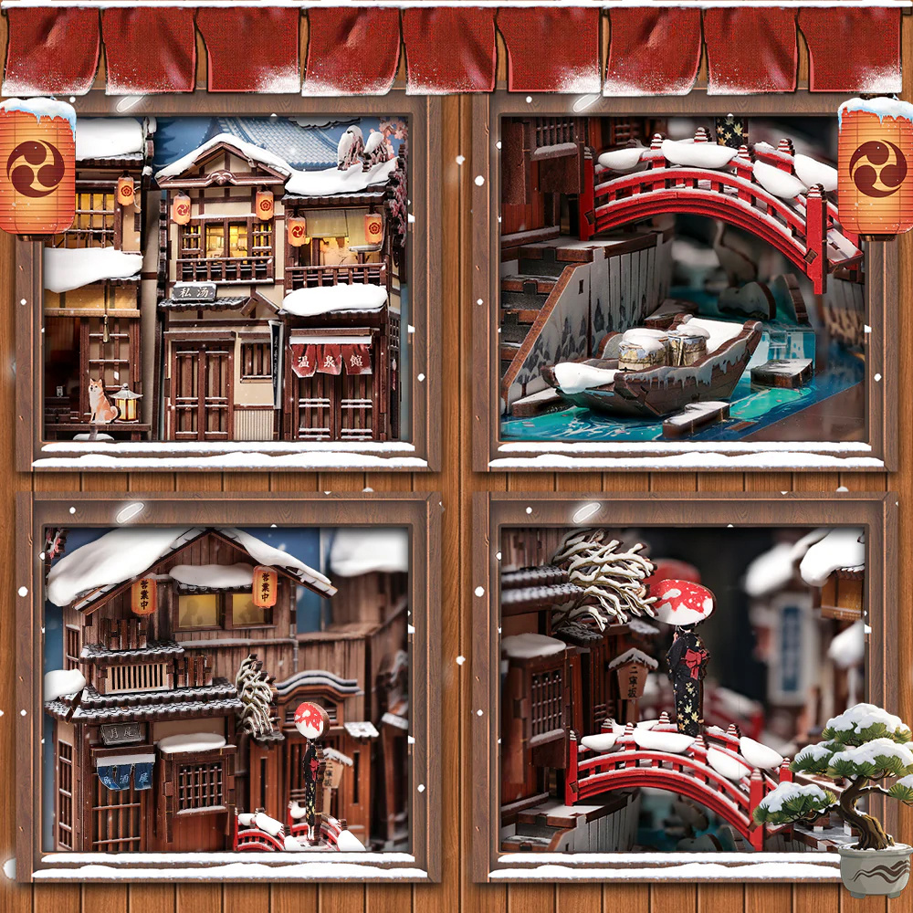 Cutebee Book Nook - Kyoto Snow Whisper