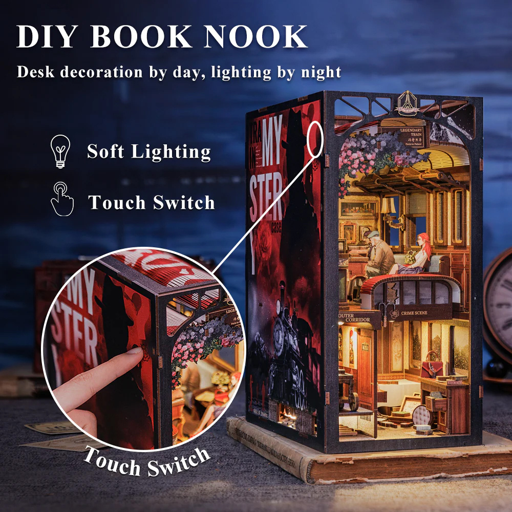 Cutebee Book Nook - Train Mystery Case
