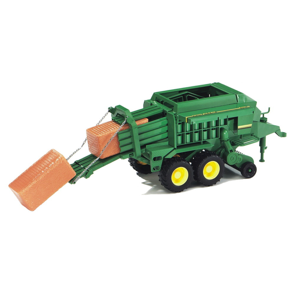 Bruder John Deere høballepresser inkl. halmballe
