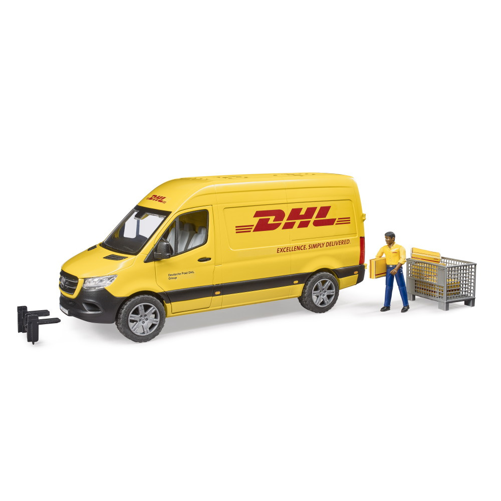 Bruder MB Sprinter DHL med driver