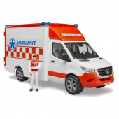 Bruder MB Sprinter Ambulance med chauffør og L&S