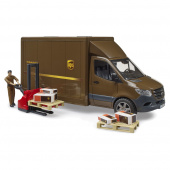 Bruder MB Sprinter UPS med driver og tilbehør Bruder MB Sprinter UPS med driver og tilbehør