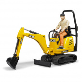 Bruder JCB Micro Excavator 8010 CTS med figur Bruder JCB Micro Excavator 8010 CTS med figur