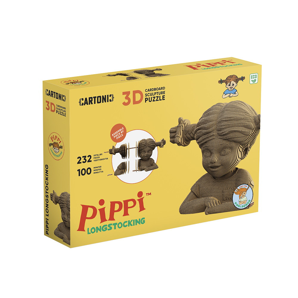 Tegneserie 3D puslespil - Pippi Langstrømpe 232 Dele