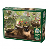 Cobble Hill Puslespil - Terrarium Cat 1000 brikker Cobble Hill Puslespil - Terrarium Cat 1000 brikker