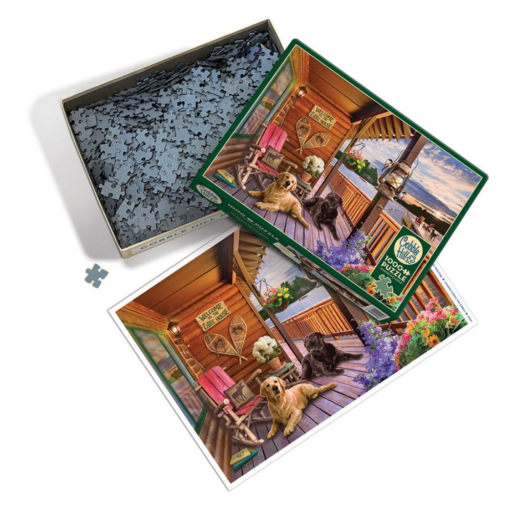 Cobble Hill Puslespil - Welcome to the Lake House 1000 brikker